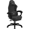 HUZARO Sedia gaming Huzaro Force 3.7 max 150kg Nero [HZ-FORCE 3.7 CARBON BLACK]
