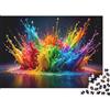 1M6T7B2K Arte Splash Colorata Puzzle 1000 Pezzi Carta Puzzle per Adulti Motivo Astratto Creativo Relax Concentrazione Decorazione Famiglia Regalo 38x26cm/1000pcs