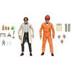 NECA Tartarughe II - Il segreto della melma Figure d'azione 2-Pack Camice da laboratorio Professor Perry e Tuta Hazmat Professor Perry 18 cm