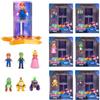 Jakks Pacific Confezione multipla di action figure e lanciatore di stelle da 3,8 cm del film Super Mario Galaxy, con 6 personaggi: Mario, Luigi, Peach, Bowser Jr., Wonder Bowser Jr. e Yoshi.