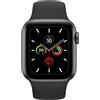 Apple Watch Series 5 (2019) | 40 mm | Alluminio | GPS | Grigio Siderale | cinturino sportivo nero - ottimo