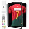 ONE SHOP di Bracalente Piero Teca Quadro Vetrinetta Bacheca Cimeli Sportivi Cornice maglie sportive autografate maglie artisti musciali Quadro in LEGNO chiave di chiusura 60x80 cm