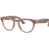 Ray-Ban Meta Headliner Gen 2 Rosa Trasparente Lenti Grigio Transitions® | Transitions® Grigio, Unisex, Fotocamera Integrata, Smart Glasses, Seconda Generazione