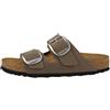 Birkenstock 1032081 Arizona Big Buckle Mocca Sandali per Donna in Ecopelle Marrone