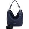 Fritzi aus Preussen Fritzi01 Eco Hobo Donna Borsa a Spalla Borsa a Mano Cerniera Tasca Interna Tasche Aperte Shopper Borsa Tempo Libero Borsa Viaggio Quotidiana Lavoro 28 x 34 x 12 cm - Nero, Blu, Sky, Verde, Marrone