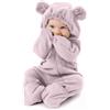 Cuddle Club Tutina Neonato e Bimbo in Pile - Pagliaccetto Neonato e Bimbo Fino a 4 Anni - Pagliaccetto Neonata e Neonato - Pigiama Bimbo Invernale - Abbigliamento Neonato e Bimbo