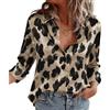 Zeagoo Camicia Donna in Raso Elegante Blusa Scollo a V Seta Camicetta S-XXL | a Maniche Lunghe Button Down Maglietta | Tinta Unita Raso Camicie | Casual Ufficio Business Satin Shirt Top