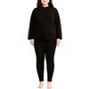 XiinxiGo Intimo Termico Donna Invernale, Attivo Caldo Manica Lunga Maglia Termica e Pantaloni in Filo Foderato - Completo Tuta Termica Funzionale Set