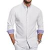 COOFANDY Camicia Oxford Uomo Button-Down Manica | Camicia Oxford da uomo in cotone, a maniche lunghe, con bottoni, ideale per ufficio, tempo libero e occasioni formali