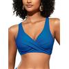 SHEKINI Top Bikini Donna con Ferretto Push Up Regolabile Mare Costume Bagno Top