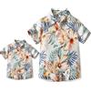 Winmany Padre Figlio Abbinato Camicie hawaiane Mens Boys Floreale Spiaggia Outfit Famiglia Vacanze estive Maniche Corte Tops