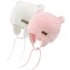 SEYUFN Cappelli invernali per bebè, per bambine, bambine in prima infanzia, Cappelli a maglia calde per bambini, cappello foderato in pile con copriorecchie da 0 a 36 mesi