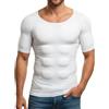 Generisch Maglietta da uomo Shaper Muscle Chest, camicia muscolare imbottita, per il petto, per cosplay, per il bodybuilding, a maniche corte, per lo sport