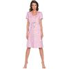 Italian Fashion Camicia da Notte Premaman Allattamento, Perfetta per Ospedale per Il Parto, Cotone Morbido, Regalo per la Mamma
