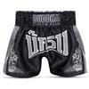 Buddha Fight Wear Pantaloni da Muay Thai e Kick Boxing Kanok, pantaloncini professionali in raso di alta qualità, design multicolore, leggeri e resistenti.