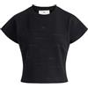 Elisabetta Franchi T-Shirt in Jersey con Stampa Lettering Nero Maglia - 42
