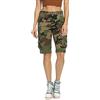 Tianerhay Bermuda cargo pantaloncini da donna, in cotone militare mimetico, casual, da lavoro, vestibilità ampia, twill, multi tasche, abbigliamento estivo all'aperto