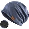Djfkey Berretto da donna caldo autunno inverno Slouch Beanie cappello da uomo copricapo in cotone lavorato a maglia flessibile per il tempo libero leggero Chemo Invernale