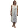 Linclalor Camicia da notte in puro cotone senza maniche art. 174977-60, Verde acido