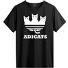 Generico Maglietta Gatto adicats Maglietta su T-Shirt Manica Corta di Ottima qualita' JHK Magliette 100% Cotone 150 Grammi