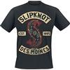 Slipknot Iowa des Moines Uomo T-Shirt Nero 100% Cotone Regular