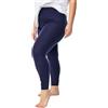 Zizzi Leggings basic da donna, taglie forti, in viscosa, lunghi | Leggings lunghi basic in morbida viscosa elasticizzata da donna: vita alta, elastico in vita, anche in taglie forti