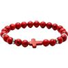 BEALIFE Bracciale con perline in pietra naturale resistente e duraturo. Accessorio di moda versatile Bracciale da donna in turchese naturale