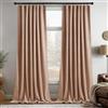 StangH Tende in velluto per porta scorrevole, lunghe 274,3 cm in velluto, per asilo nido, sala da pranzo, beige fard, 132 x 274,3 cm, 2 pannelli