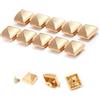 Cheotime 20 set Rivet piramide quadrato da 15 mm, rivetti a vite piramide ad angolo 4 rivetti a vite quadrate a vite quadrate a vite a vite quadrate a vite a vite quadrate (D'oro)