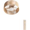 CREATE / WIND LAMP WOVEN/Ventilatore da soffitto con luce con telecomando sabbia / 25W, Programmabile, Ø56,5 cm, estate-inverno, luce led 3 temperature, corpo di corda, flusso aria concentrato