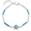 CESARE PACIOTTI 4US BRACCIALE STEEL/BLU ROSA VENTI - ARGENTO/ACCIAIO