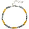 CESARE PACIOTTI 4US BRACCIALE IN ACCIAIO CON EMATITE NERA/ORO - MULTICOLOR