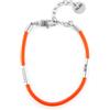 CESARE PACIOTTI 4US BRACCIALE STEEL CAUCIU' ARANCIONE - ARGENTO/ACCIAIO