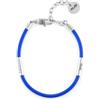 CESARE PACIOTTI 4US BRACCIALE STEEL CAUCIU' BLU - ARGENTO/ACCIAIO