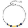 CESARE PACIOTTI 4US BRACCIALE STEEL/ORO LAPIS - MULTICOLOR