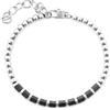 CESARE PACIOTTI 4US BRACCIALE TUBI E SFERE PVD NERO - ARGENTO/ACCIAIO