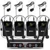 Visita lo Store di D Debra D Debra Audio Pro DU4004 Sistema microfonico wireless a 4 canali UHF con