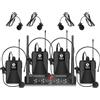 Visita lo Store di D Debra Debra Audio Pro UHF - Sistema di microfono wireless a 4 canali, con microfono