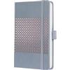 SIGEL J5208 Jolie Agenda settimanale 2025, copertina rigida, 9,5 x 15 cm, 174 pagine, grigio chiaro