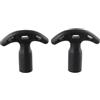 FortunateSweet Maniglia per pagaia per kayak, 28 mm, impugnatura a T, per canoa, barca, tavola da surf, parte di ricambio in plastica PP, colore nero, confezione da 2