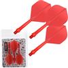 CyeeLife Aste per Freccette e Freccette Integrate Personalizzate,Set di 3 Pezzi,Nero/Rosso/Blu/Verde/Giallo