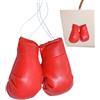 Generic Guantoni da boxe per auto, 2 mini guantoni da boxe per auto | specchio,Guanti punzonati in miniatura Holiday Christmas Ornamento Decorazione Souvenir Display uso domestico nel