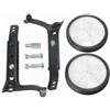 Baoblaze Rotelle di Supporto Bici Rotelle Ausiliarie Stabilizzatori Laterali Ruote di Bilanciamento Regolazione Facile con Componenti di Montaggio Inclusi, Nero, Style to 5