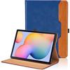Oduio Custodia per Samsung Galaxy Tab S6 Lite 10.4 pollici SM-P620/P625 2024 SM-P610/P615 2020 SM-P613/P619 2022 Pelle Multi-Angli Supporto Pieghevole Cover Protettiva con Tasca, Auto Sveglia/Sonno -Blu