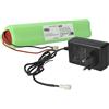 vhbw Caricabatterie incl. batteria (2000 mAh) sostituisce Velux 946933, 946930, GP210AFHT, 846933 per batterie NiMH