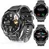 DOOGEEEco ANYWISE W1 LITE Smartwatch uomo,1.43''AMOLED Rugged Smartwatch Per Android/IOS, 5ATM Fitness Tracker,170+Sports Modes, Answer/Make Calls/12 Days Battery/Heart Rate/SpO2/Sleep Monitor