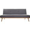 Generico Divano 3 Posti Dimensione cm 182x80x80 Colore Grigio Scuro
