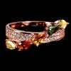 Egemdiamond Anello In Argento Sterling 925 Con Zaffiro Naturale A Goccia Pear 5x3mm Mis. 6.5