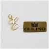 Gulino Gioielli Ciondolo iniziale in oro giallo 18 kt "E"/18kt gold pendant E.683