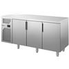 Tavolo congelatore 3 porte, 460 Lt. MADE IN ITALY. Acciaio inox. -15°/-18°C. - Cm. 172x70x85H. * MOTORE A SINISTRA *